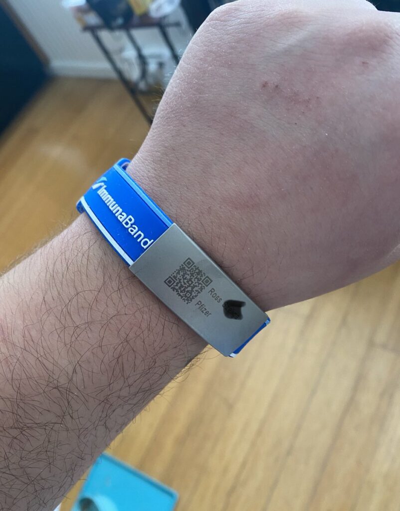 feature elias vaccination bracelet