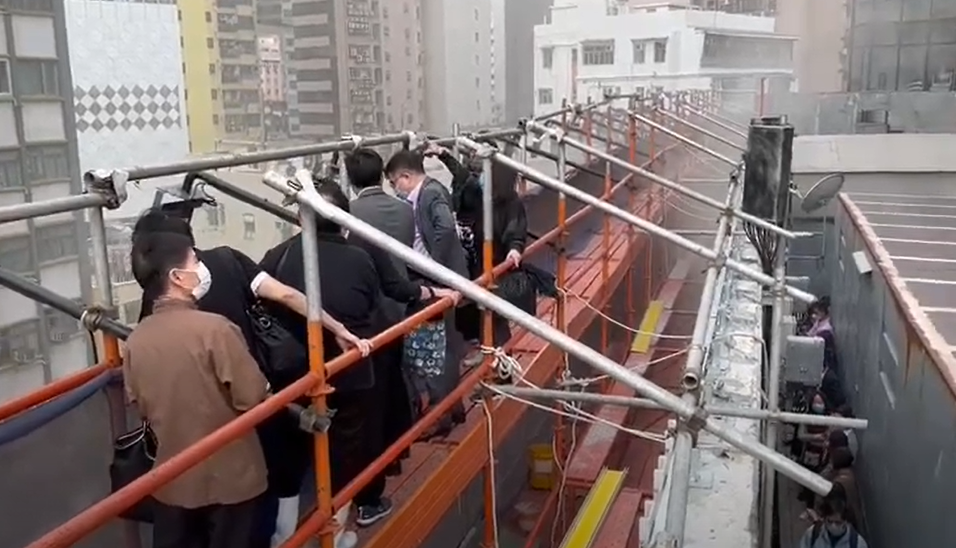 image Fire breaks out at Hong Kong&#8217;s World Trade centre