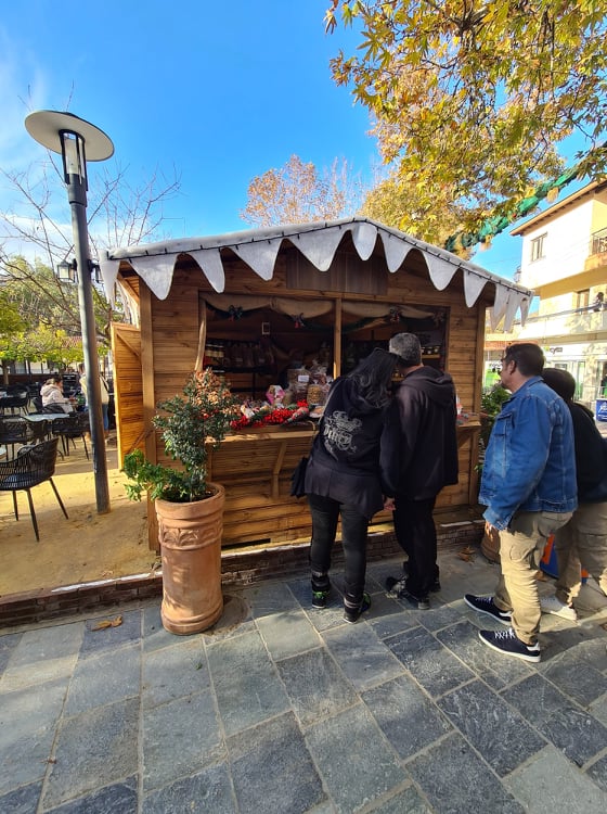 kakopetria square food stall