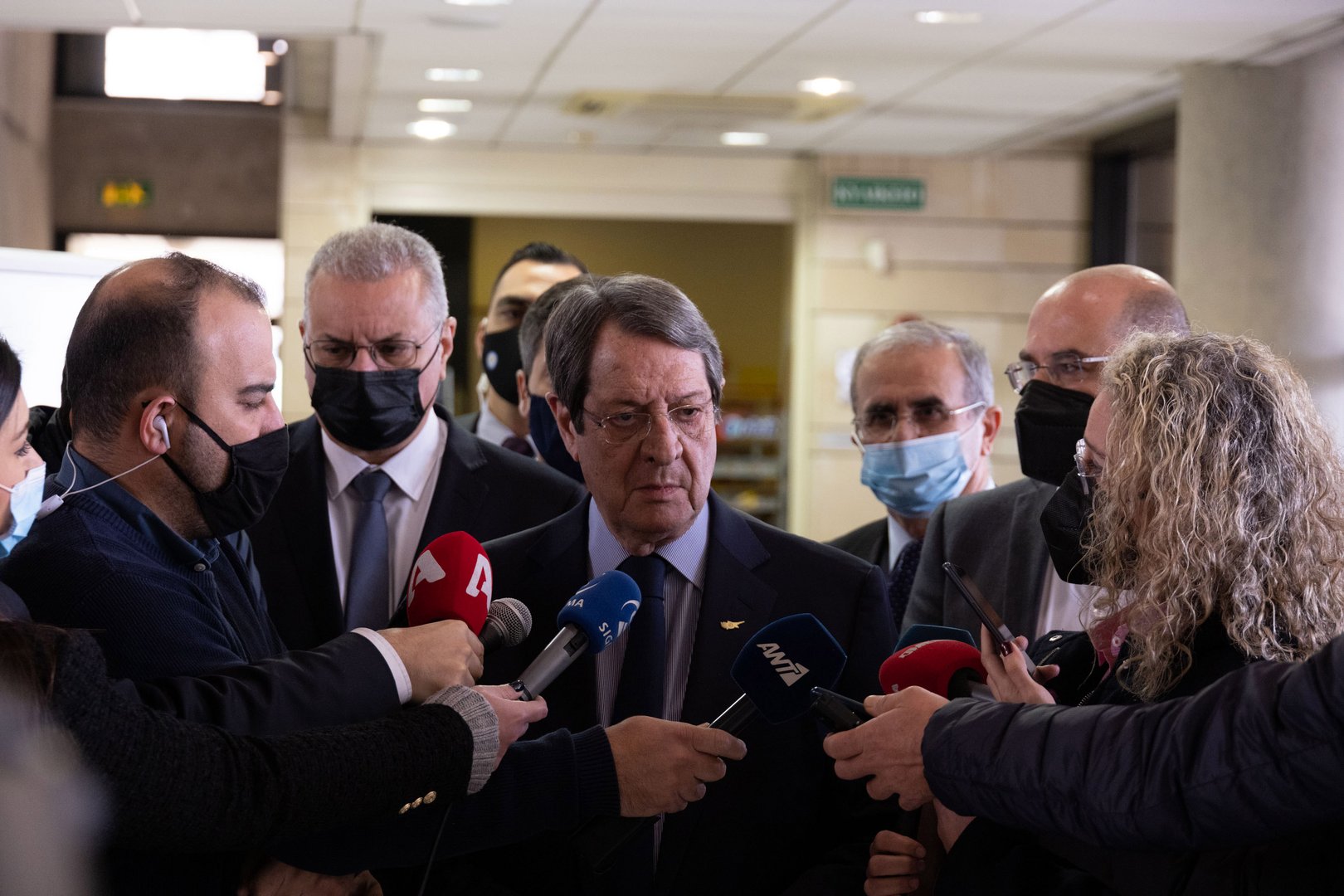 image President refuses to confirm his position over aides