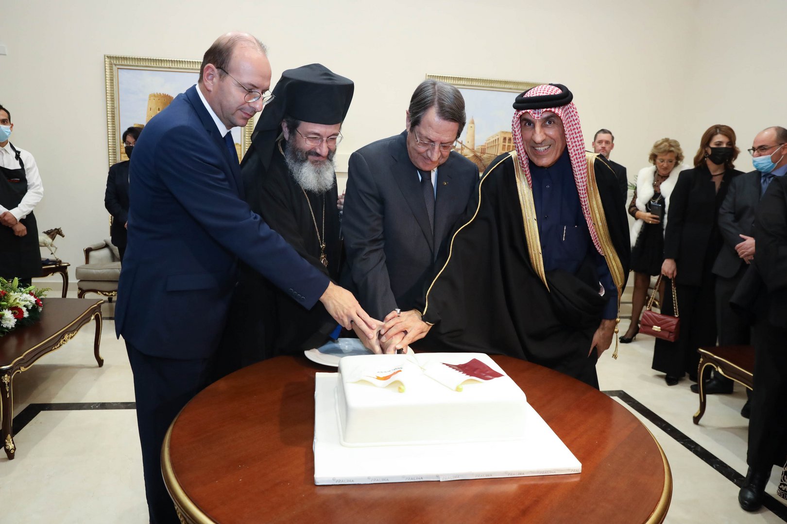 image Qatari embassy officially opened on national day