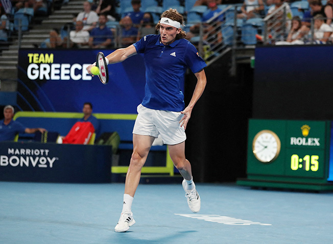 image Greek Tsitsipas goes down fighting at ATP Cup