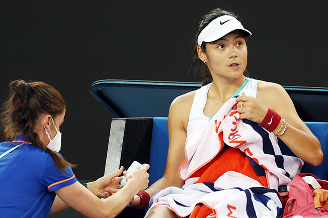image Hampered Raducanu knocked out of Australian Open