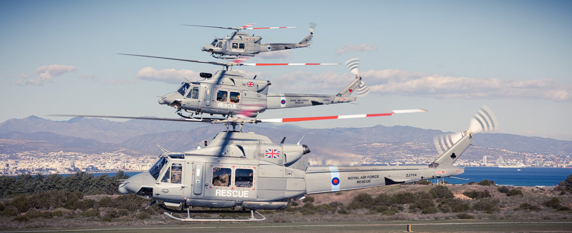 3 ship flypast for 84 sqn’s anniversary.