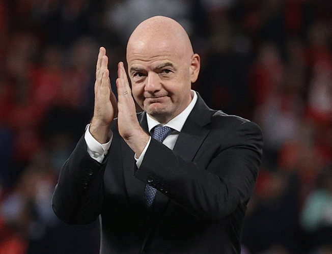 image Infantino sparks anger saying biennial World Cup could prevent migrant deaths