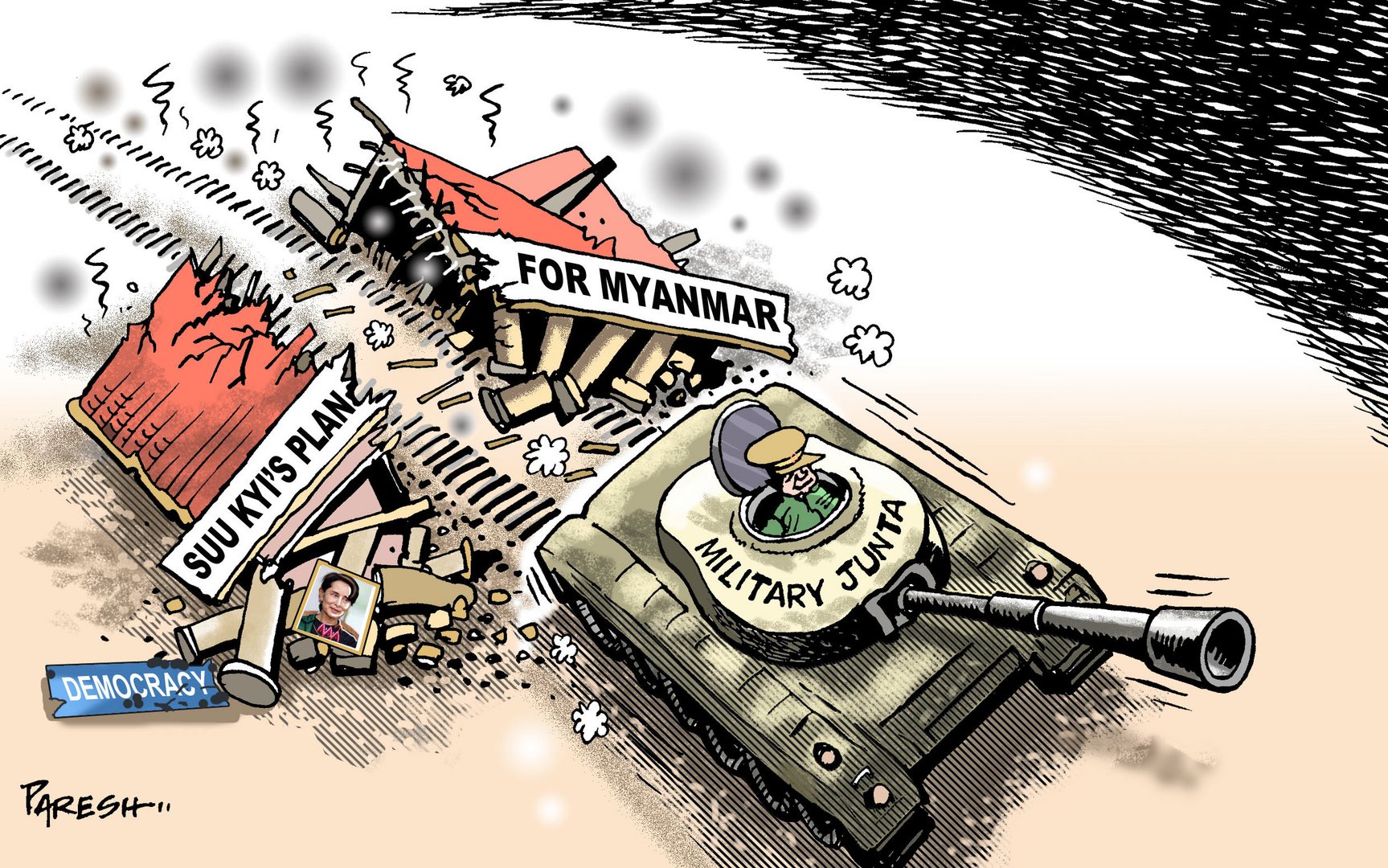 military junta on suu kyi