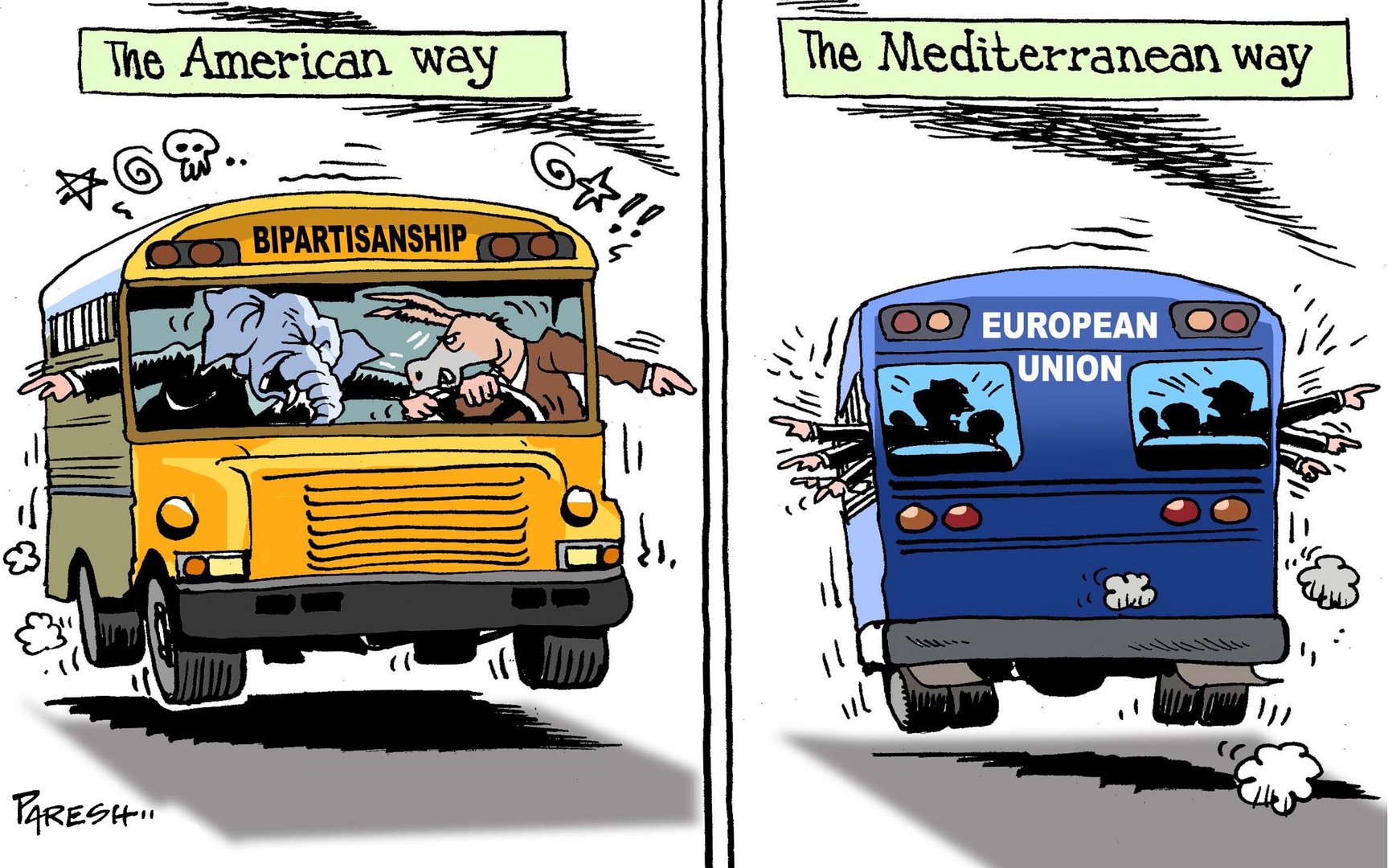 political unity in us and eu