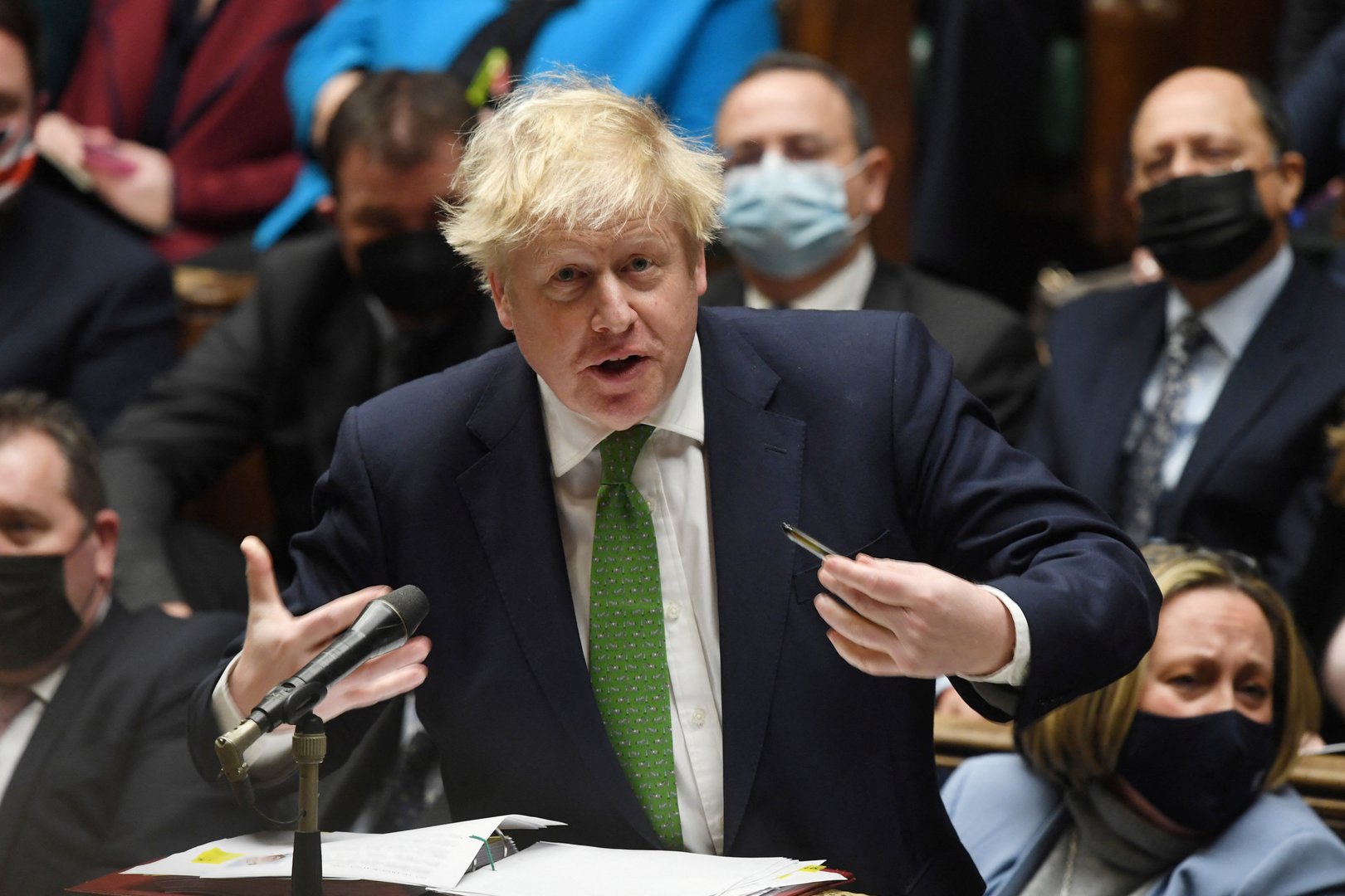 image UK PM Johnson speeds up plan to end Covid self-isolation rule