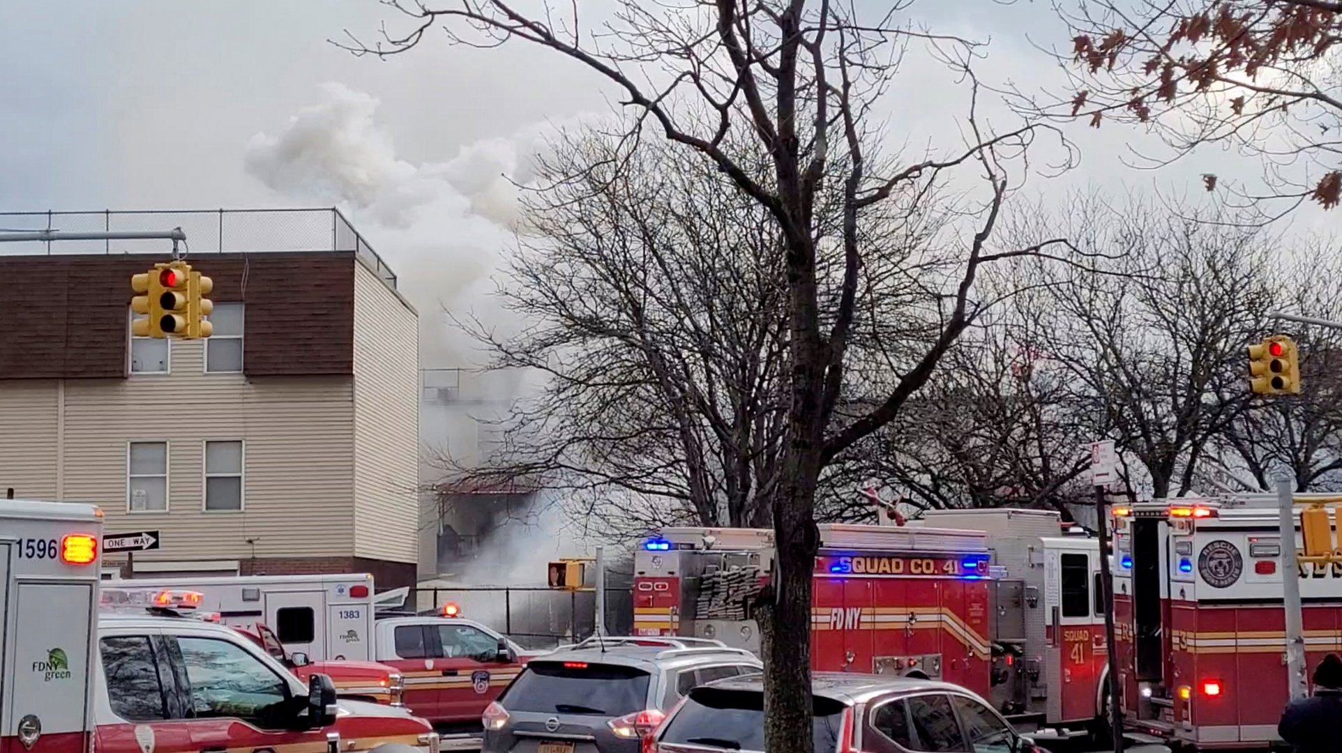 image New York City row house explosion and fire kills 1, injures 9