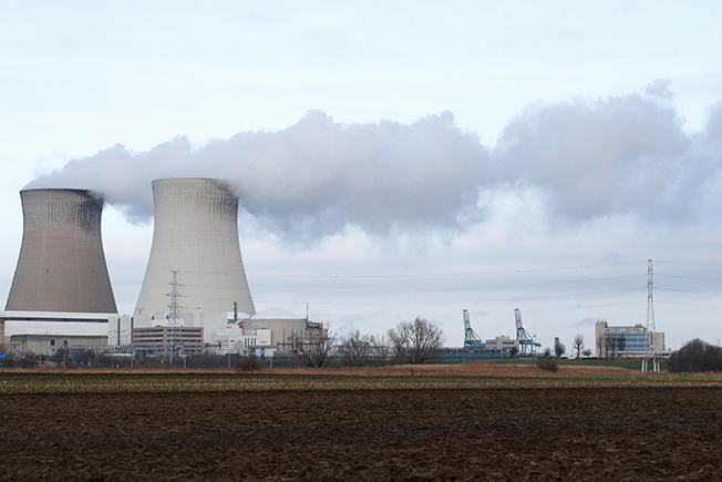 a general view of the doel nuclear power station