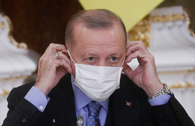 image Turkey&#8217;s Erdogan tests positive for Covid-19