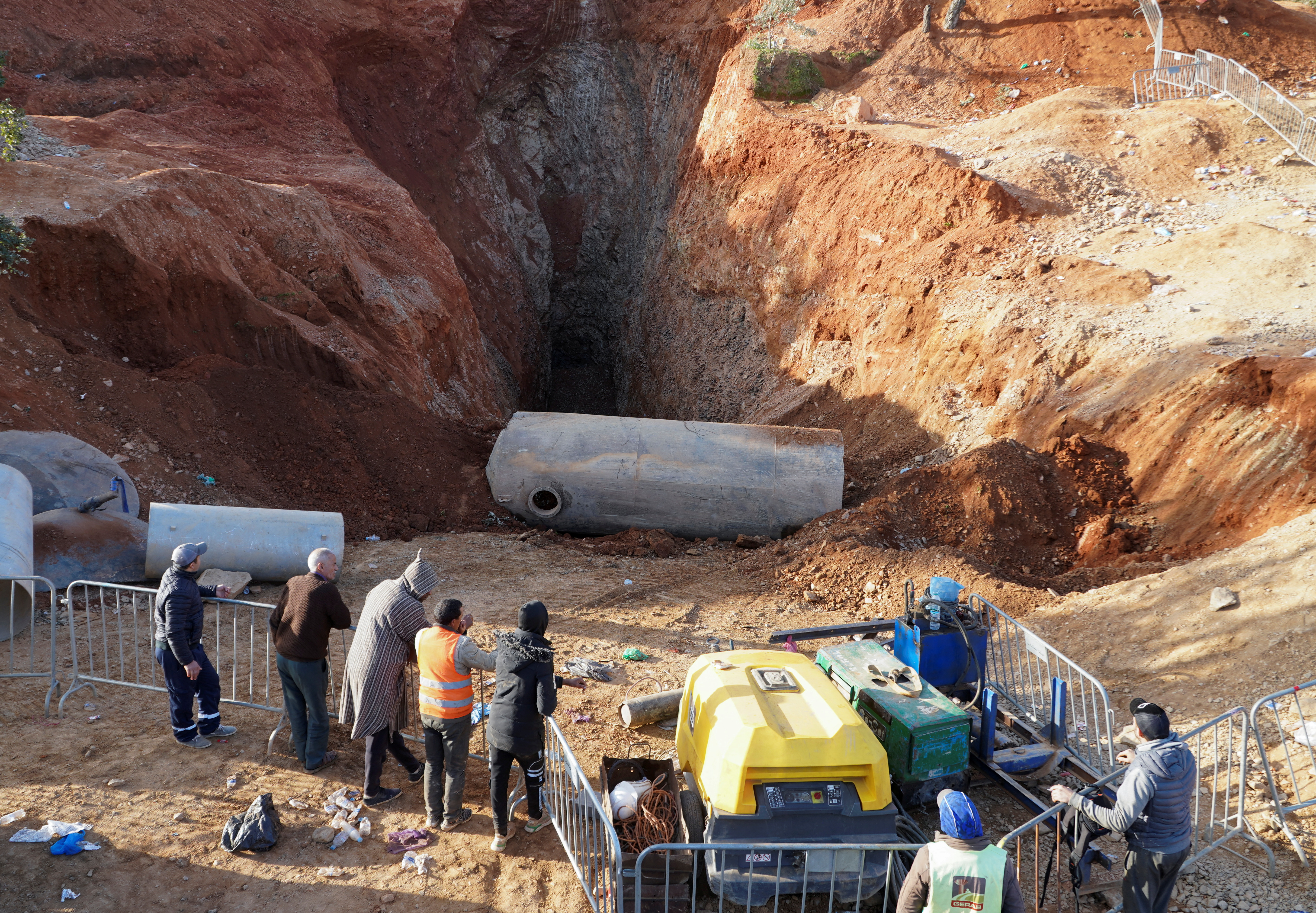 image Moroccan boy trapped in well dies before rescue