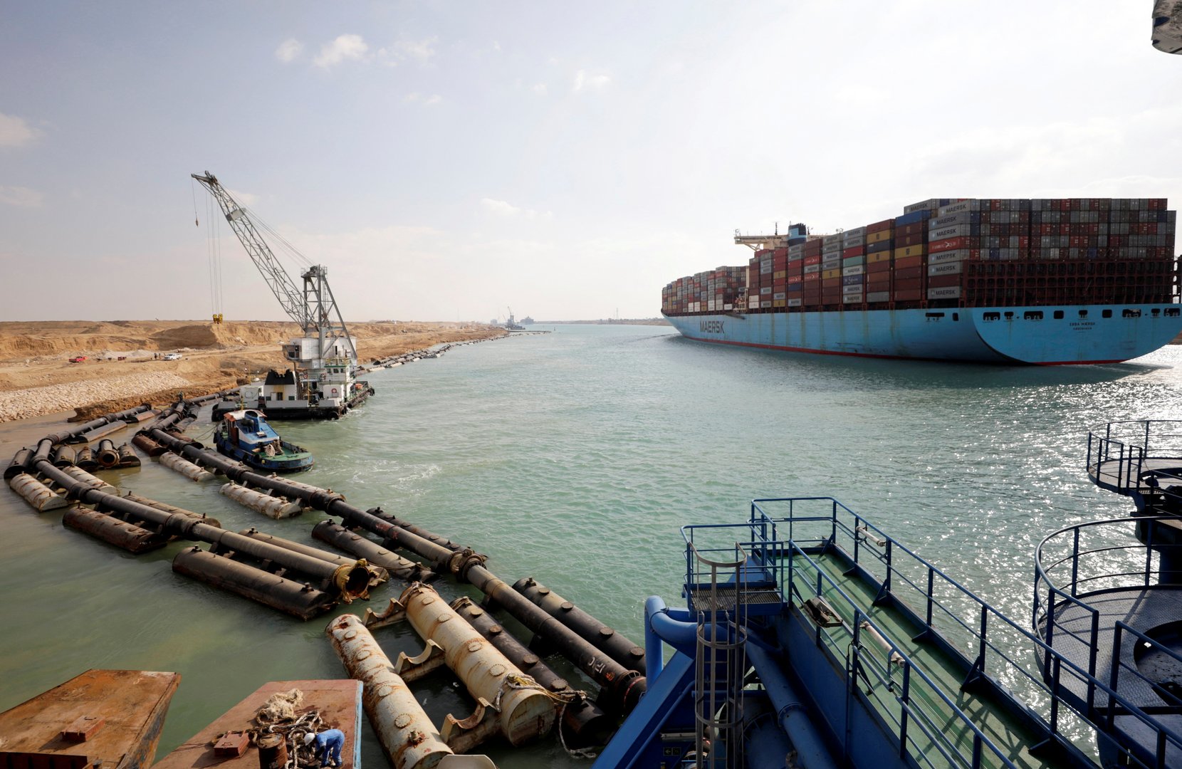 image Egypt lengthening two-way portion of Suez Canal by 10 kilometres