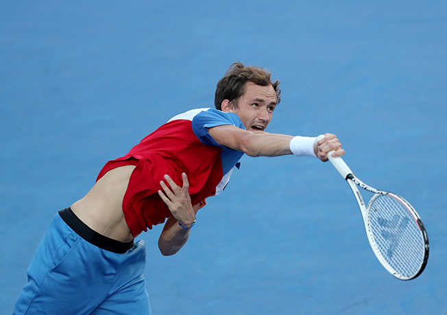 image Russian world No.1 Medvedev calls for peace after &#8216;roller-coaster day&#8217;