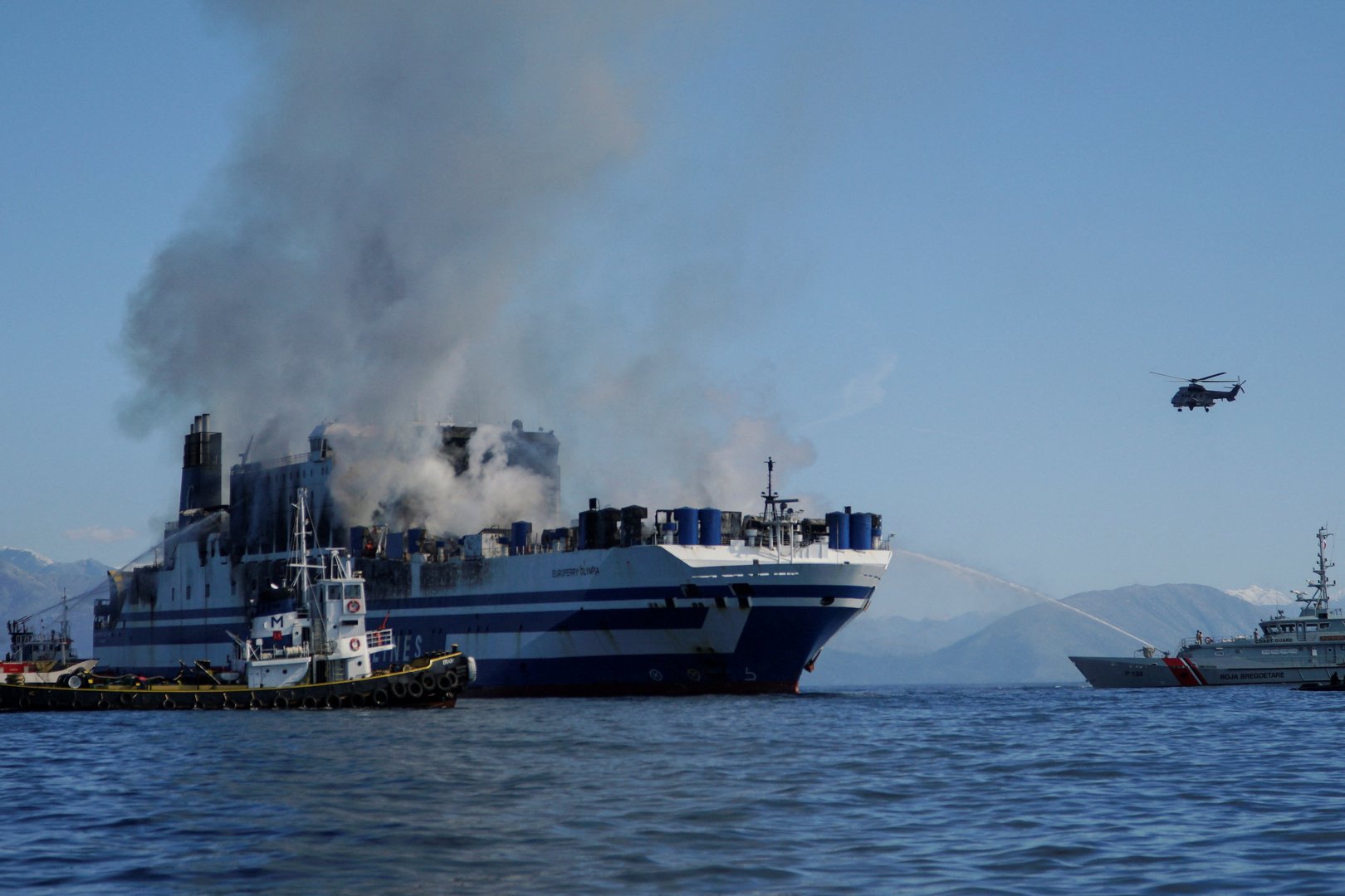 image Twelve still missing after fire engulfs Greece-Italy ferry (Updated)