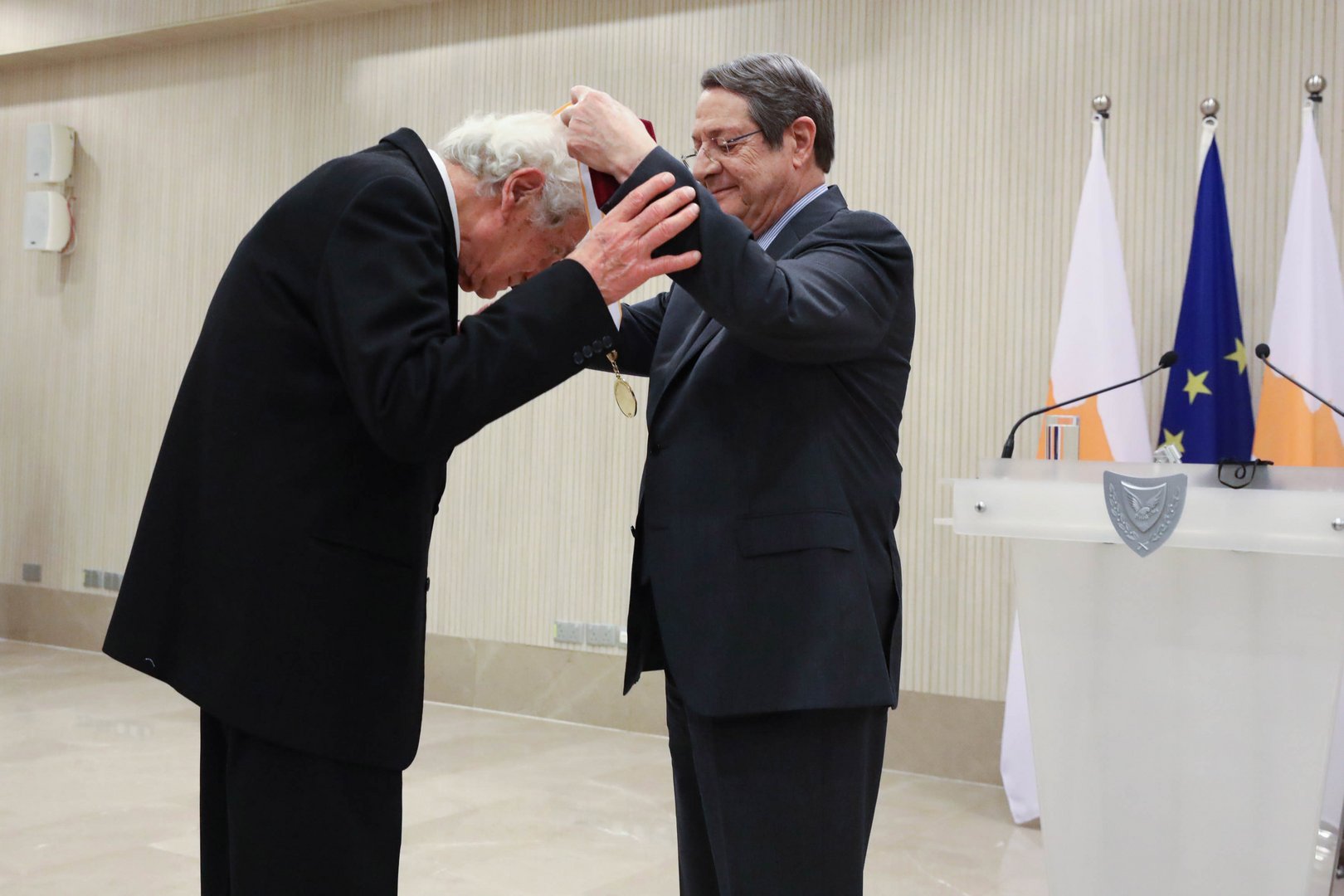 image Hadjidemetriou honoured by president for bicommunal work