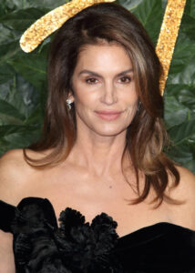 cindy crawford on the red carpet in 2018
