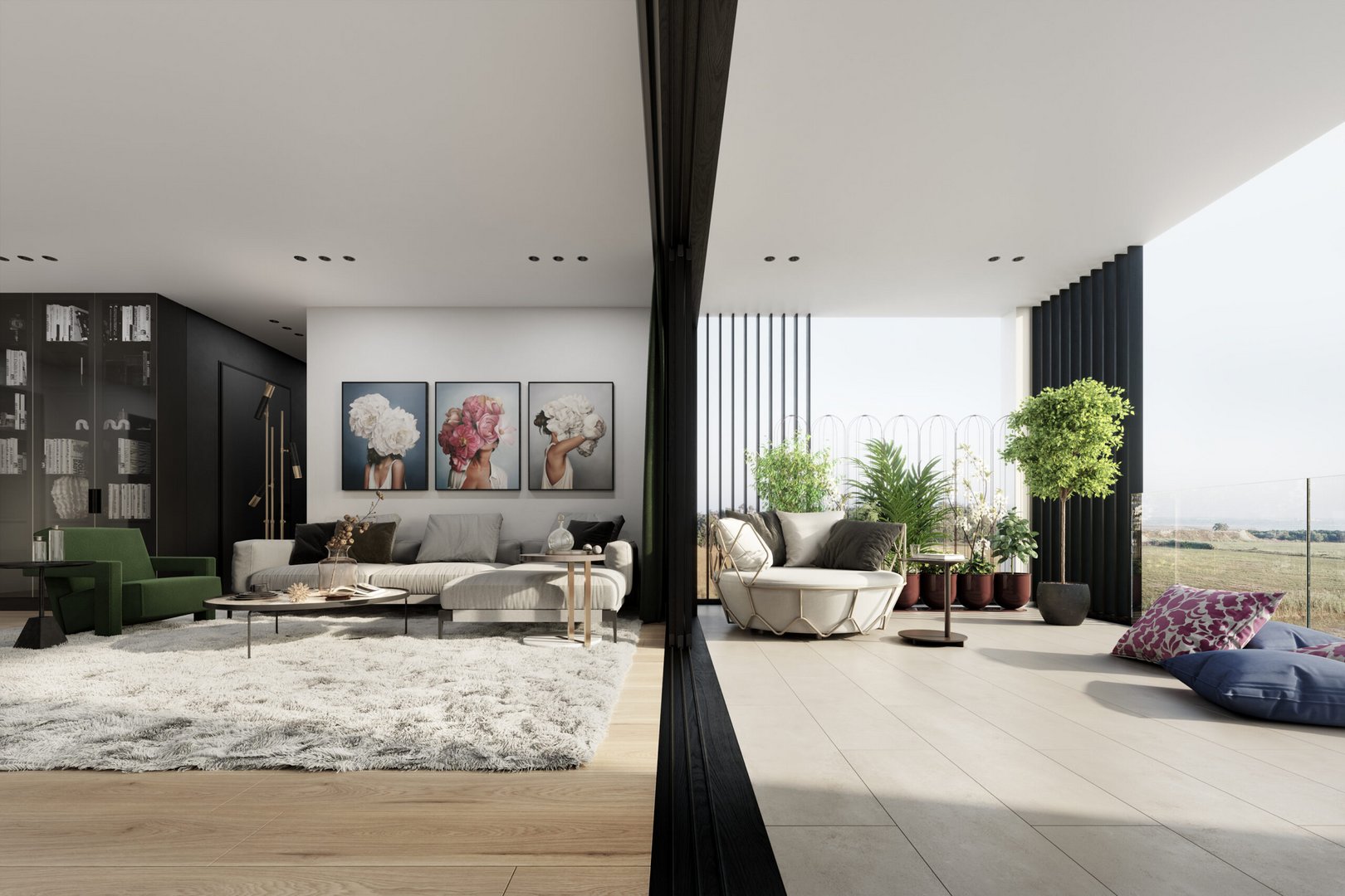 sunset gardens living room