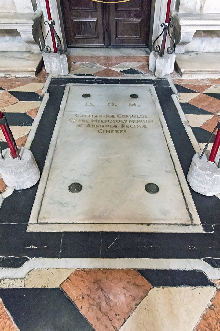 san salvador interno tomb of caterina cornaro