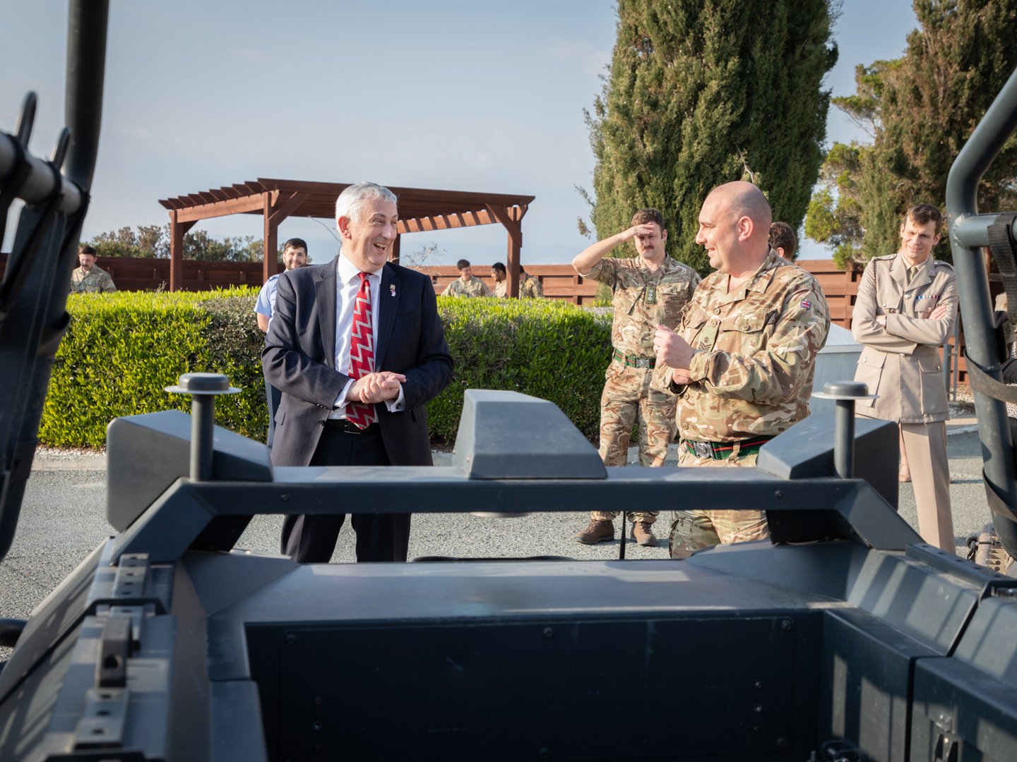 image UK Speaker visits the Bases as part of Cyprus trip