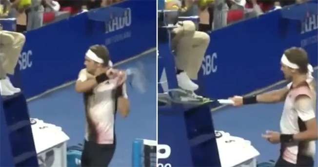 image Zverev thrown out of Mexico Open after attacking umpire&#8217;s chair