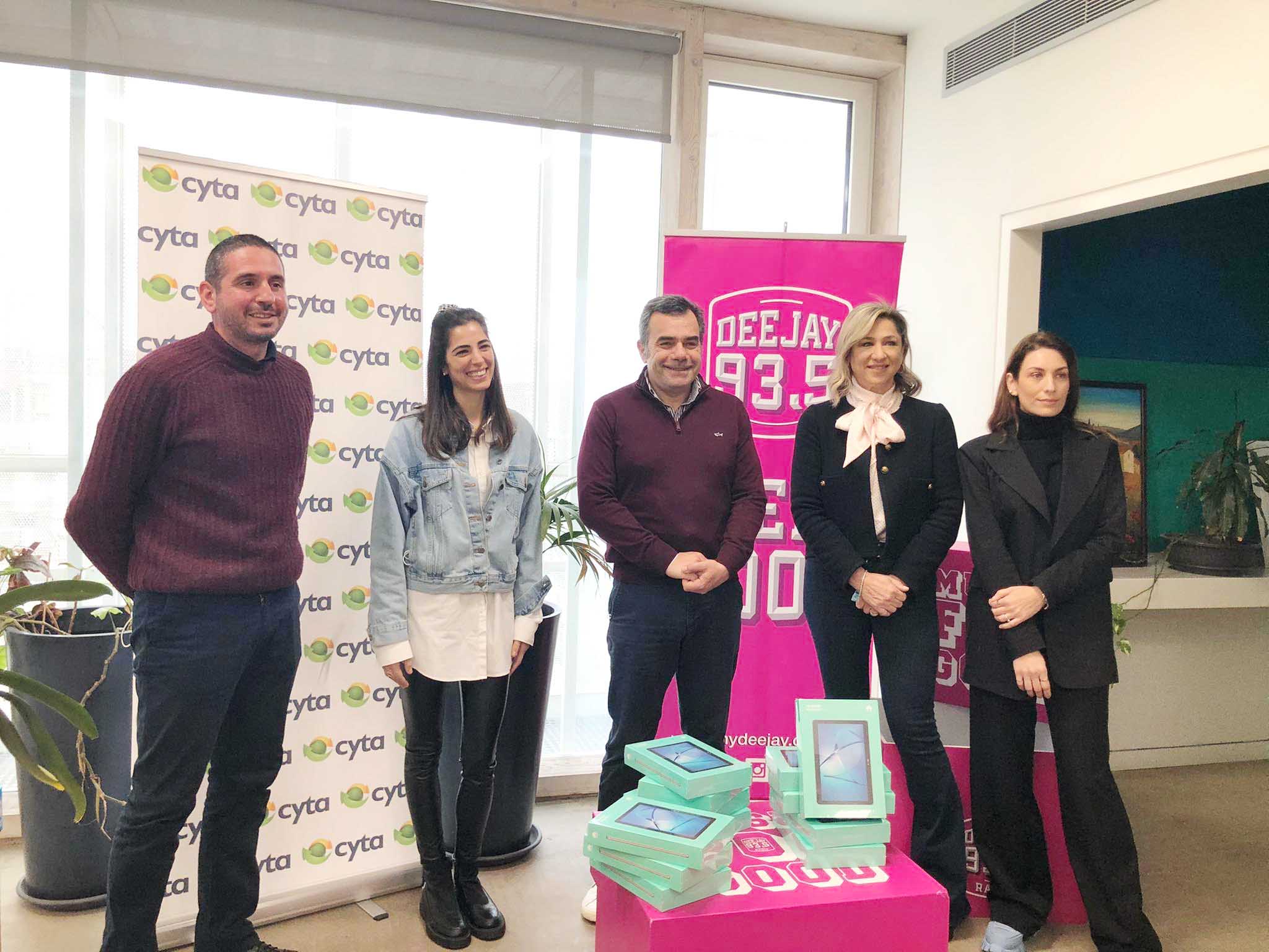 image Forty recycled tablets donated for kids in need