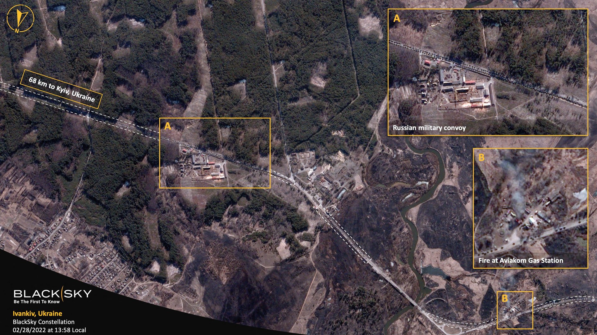 image Russia warns Kyiv as Ukraine&#8217;s cities shelled, armed convoy stalls (Update 2)
