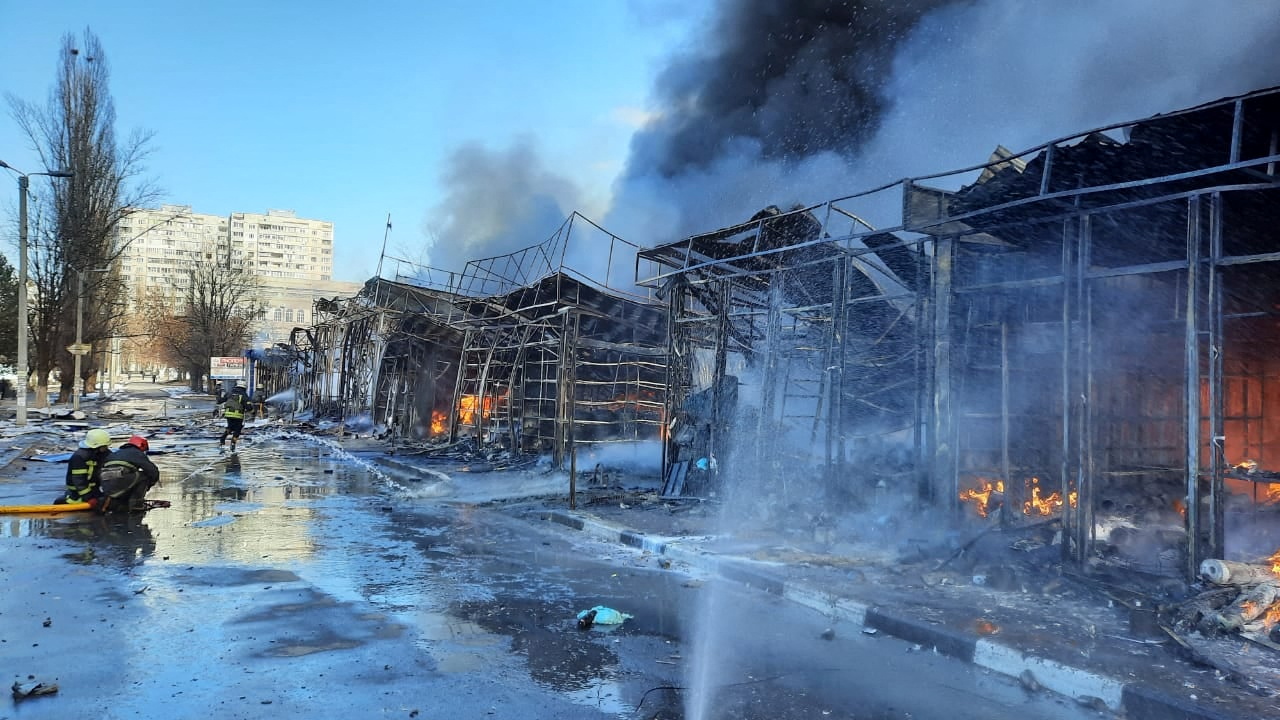 image Scant progress in peace talks as Ukrainian cities pounded in more Russian attacks (Update 3)