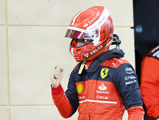 image Ferrari&#8217;s Leclerc takes first pole of the F1 season
