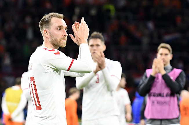 image Eriksen enjoys &#8216;perfect&#8217; Denmark comeback after heart attack at Euros
