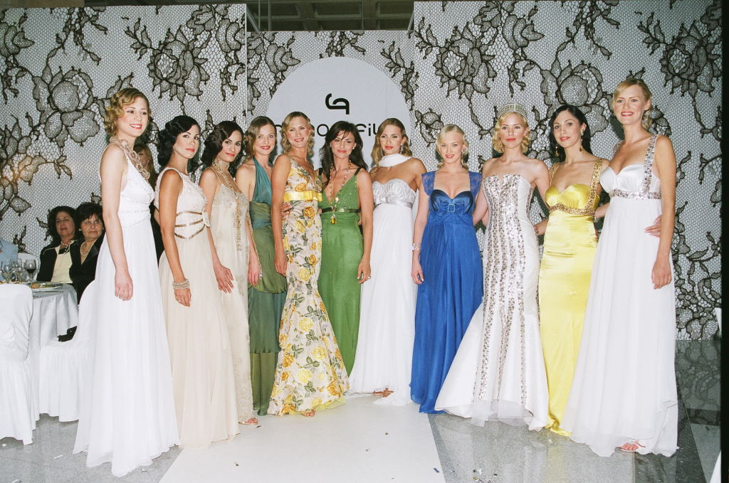 after a fashion show for designer ramona philip's evening wear line