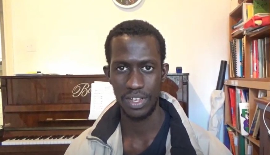 image An African drummer in Nicosia (Video)