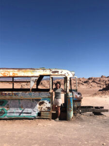 travel2 sarah marshall in an abandoned salt mine bus at vallecito