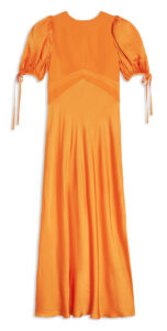 fashion ted baker lysette tie detail satin tea dress