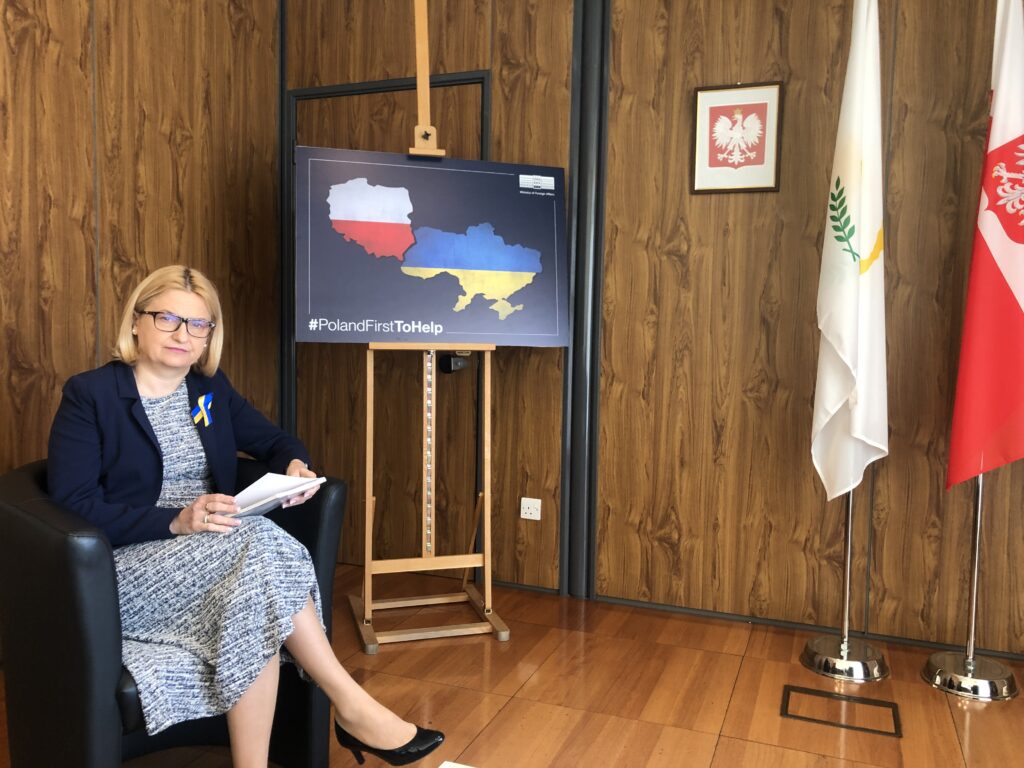 feature agnieszka poland's ambassador to cyprus irena lichnerowicz augustyn