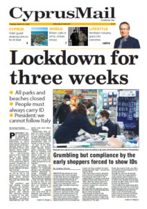 feature nick front page of the cyprus mail, march 24, 2020