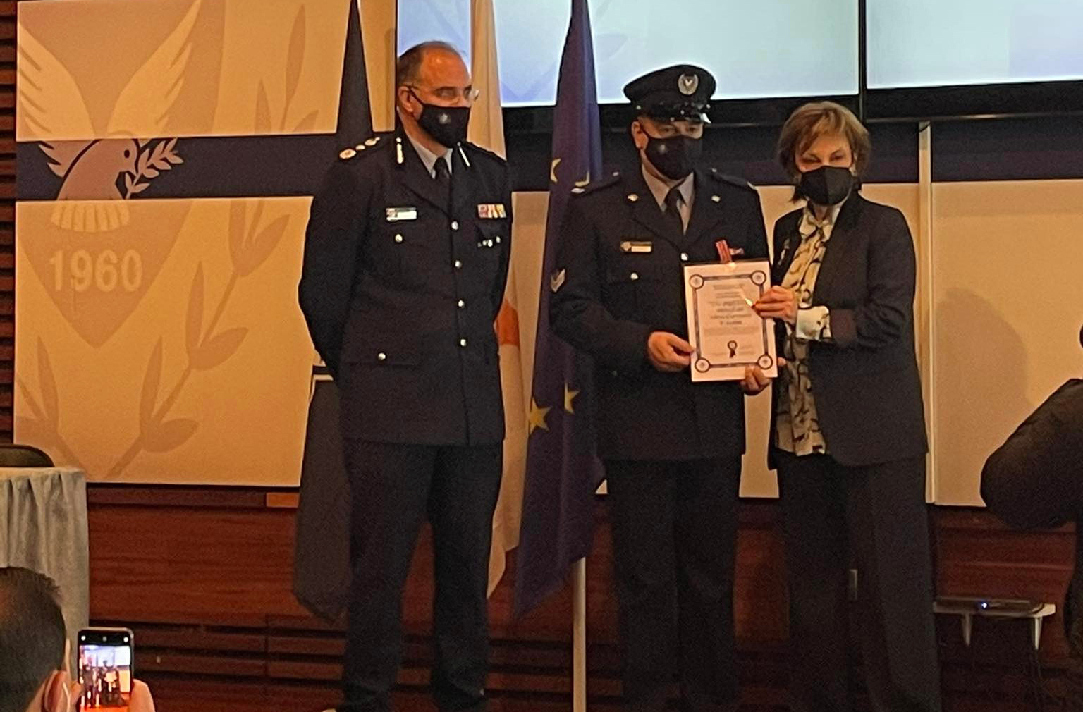 image Officers who saved two lives honoured by the force