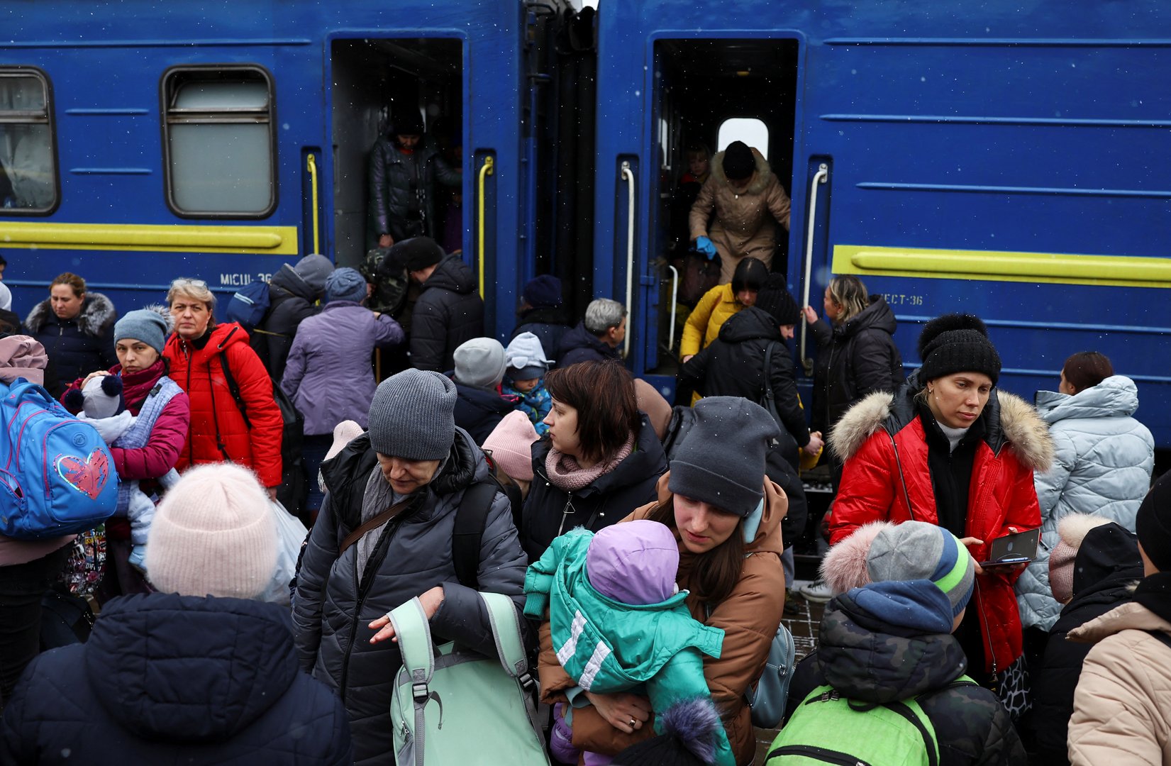image &#8216;Please close the sky&#8217; Ukrainians refugees plead