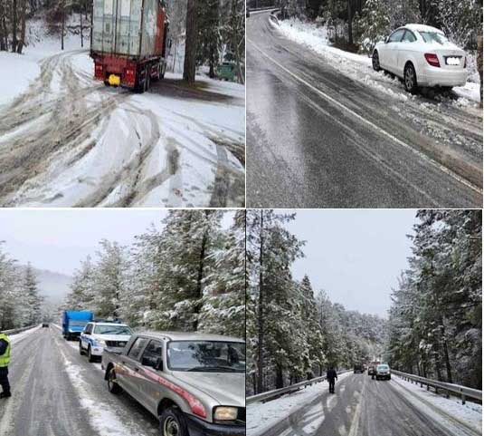 image Police called in to free drivers stuck in snowy areas (Updated)