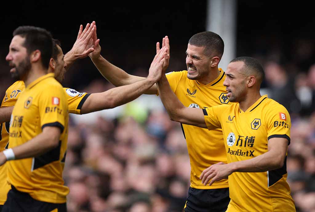 image Coady heads Wolves to win at ailing Everton