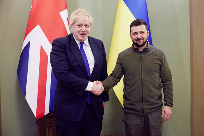 image Britain will give Kyiv strategic endurance to prevail against Russia, Johnson says