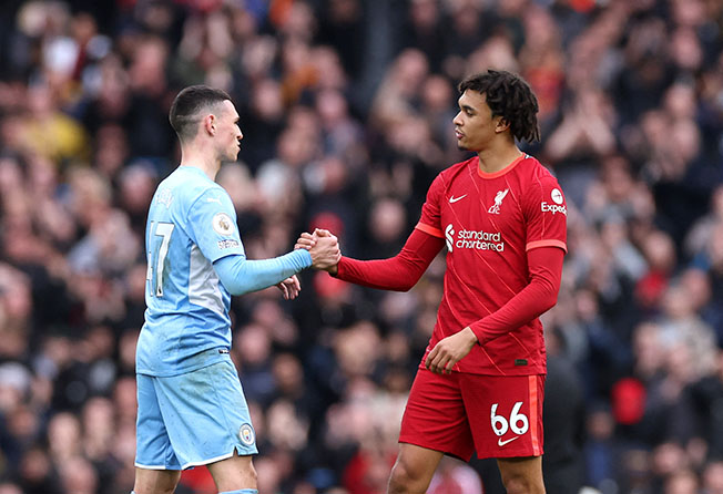 image Man City and Liverpool share spoils in pulsating title clash