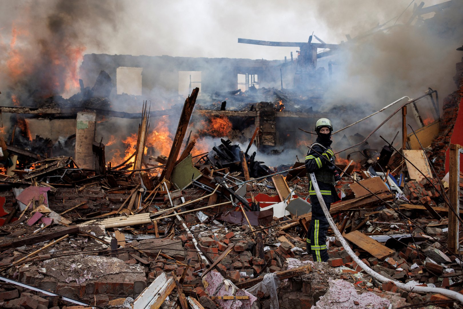 image Zelenskiy accuses Russia of using phosphorous bombs, terror tactics