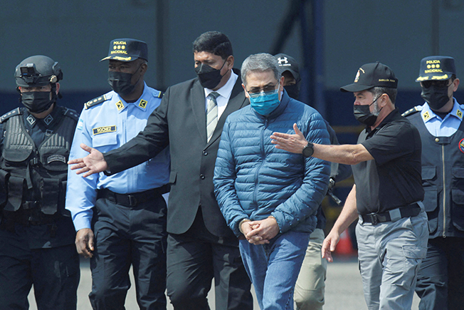 image Honduras ex-President Hernandez convicted at US drugs trial