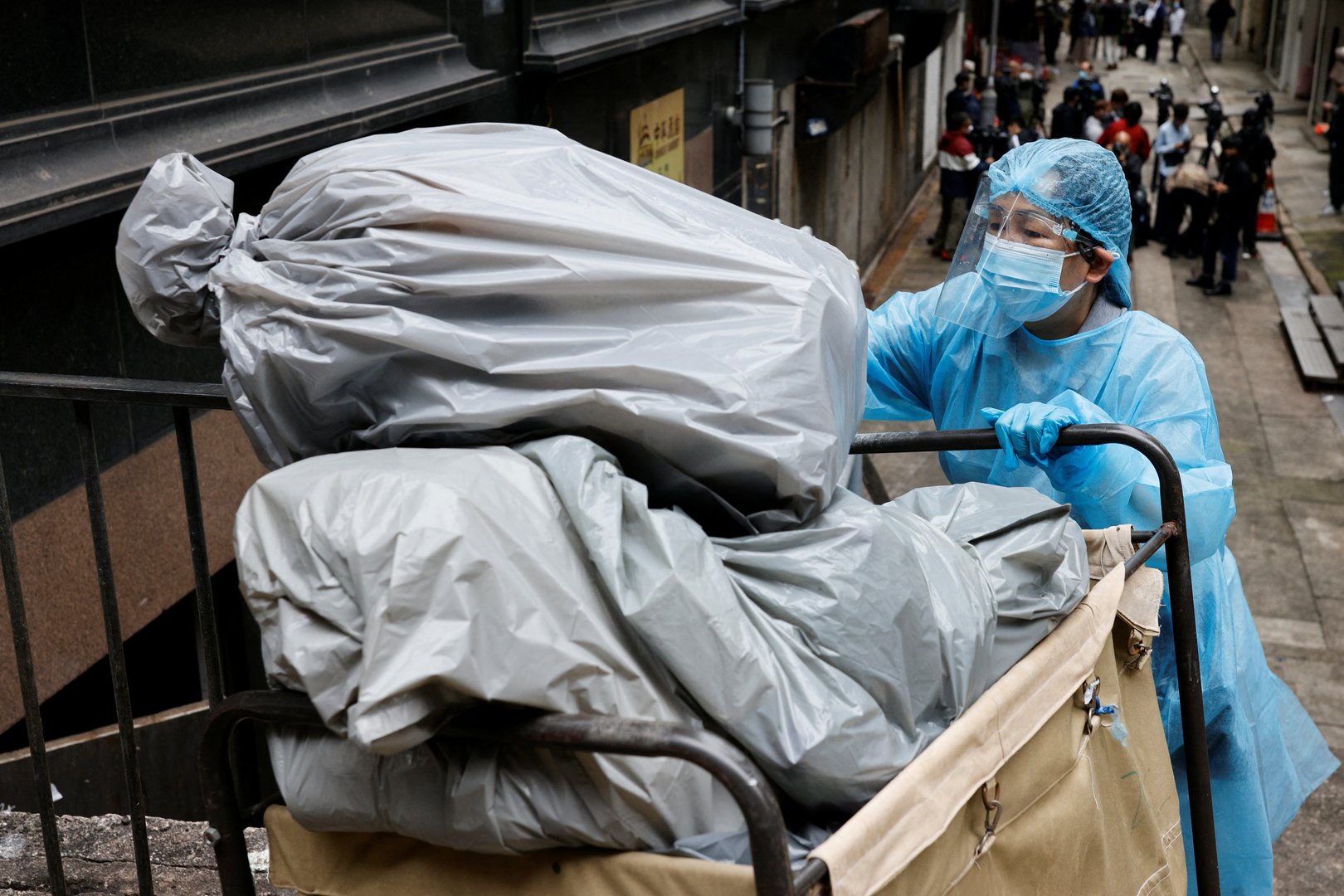 image Hong Kong zero-Covid policies create mountains of plastic waste