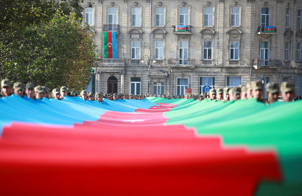 image Azerbaijan urges quick peace deal with Armenia but states firm line