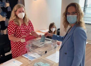 image Polling station for French presidential elections operating at Nicosia embassy
