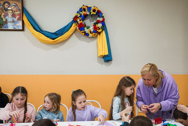 image Safe in Greece, Ukrainian children confront trauma of war