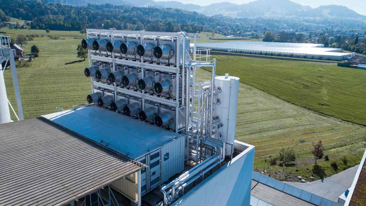 the climeworks carbon sucking plant in switzerland.