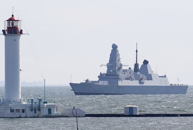 image Russia warns Britain for provoking Ukraine